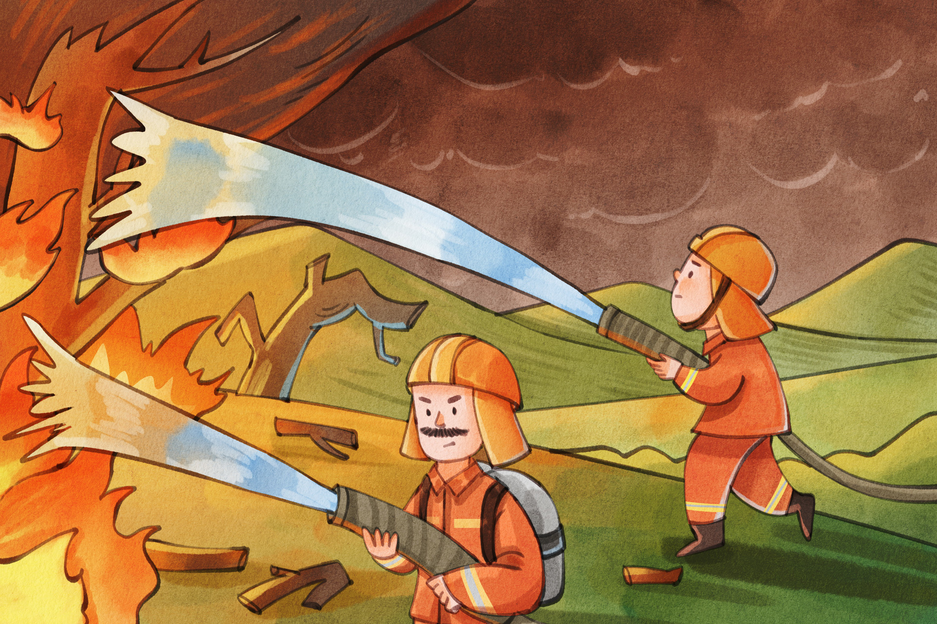 三个模块 即墨区开展2025年森林火灾应急处置实战演练