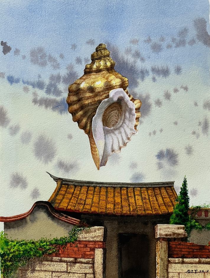 《螺音繞古厝》30cm*40cm