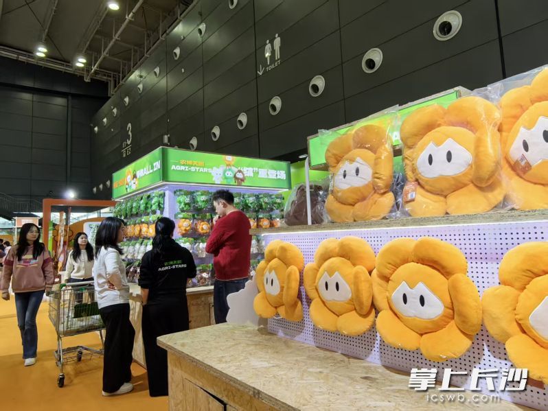 中部农博会首次发布的“农博天团”官方IP文创产品潮趣十足。