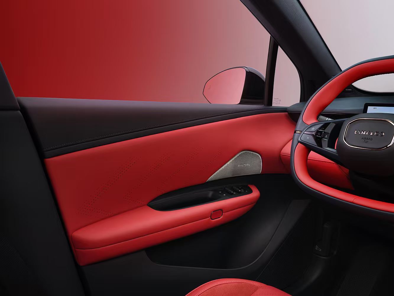 领克Z20曜红版红内饰亮相，广州车展即将上市_领克02耀紫
