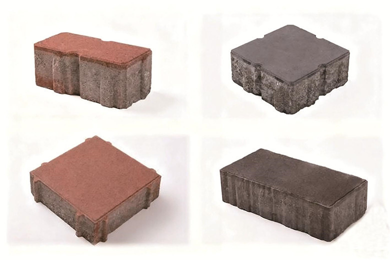 松原本地企业生产的透水砖。