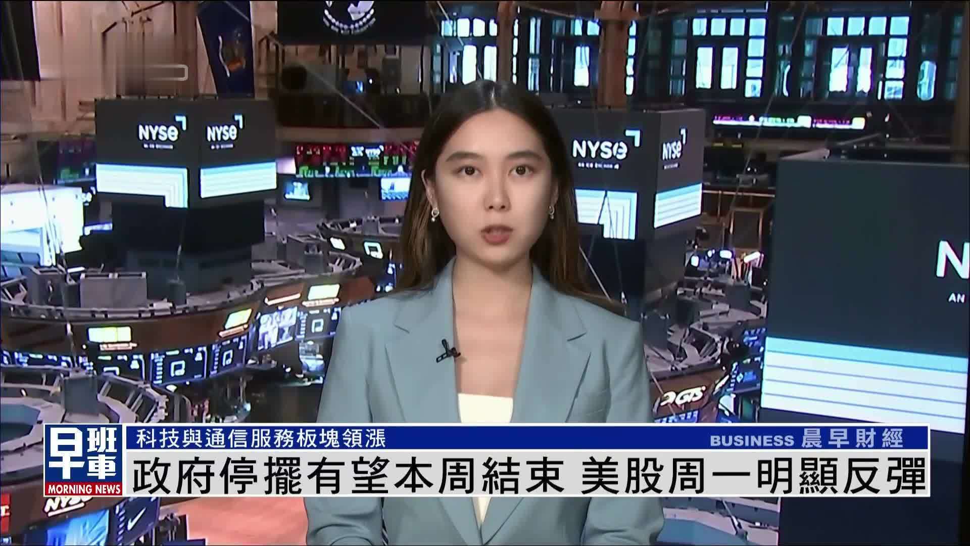 政府停摆有望本周结束 美股周一明显反弹