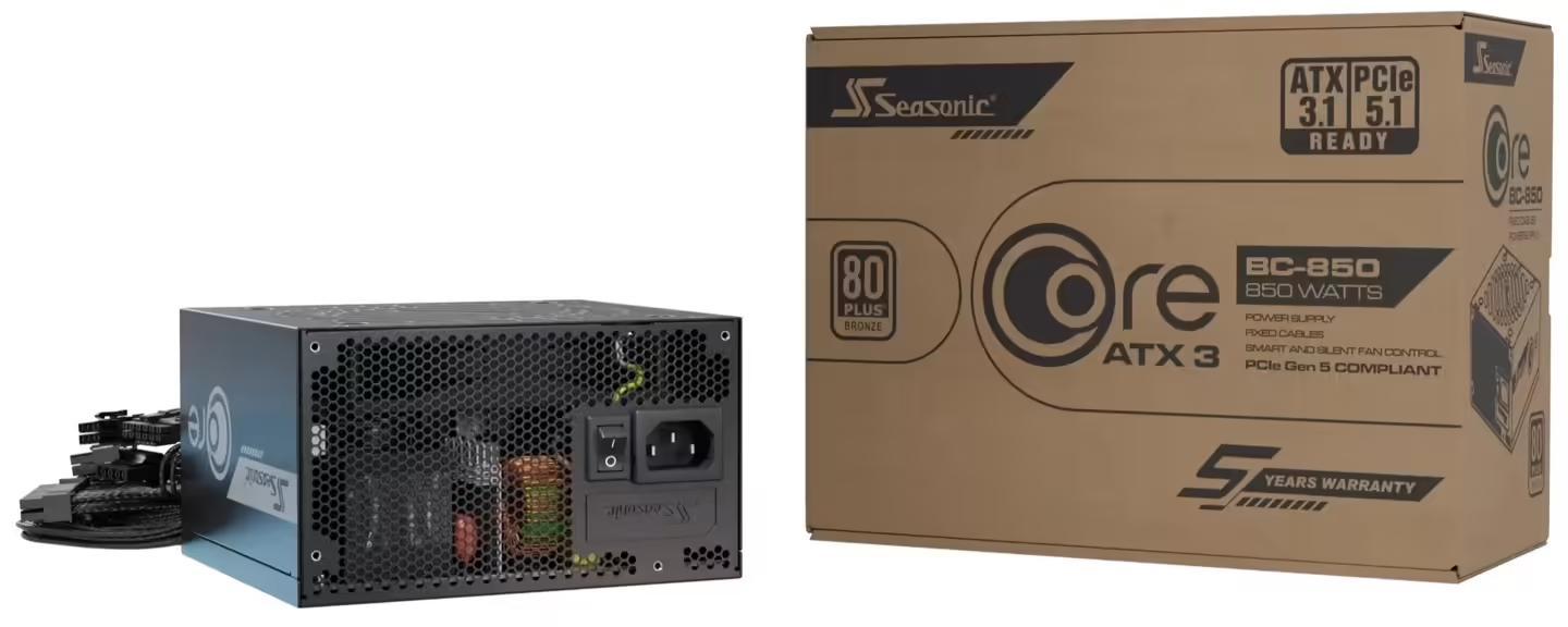 ▲ CORE BC-850 ATX 3.1