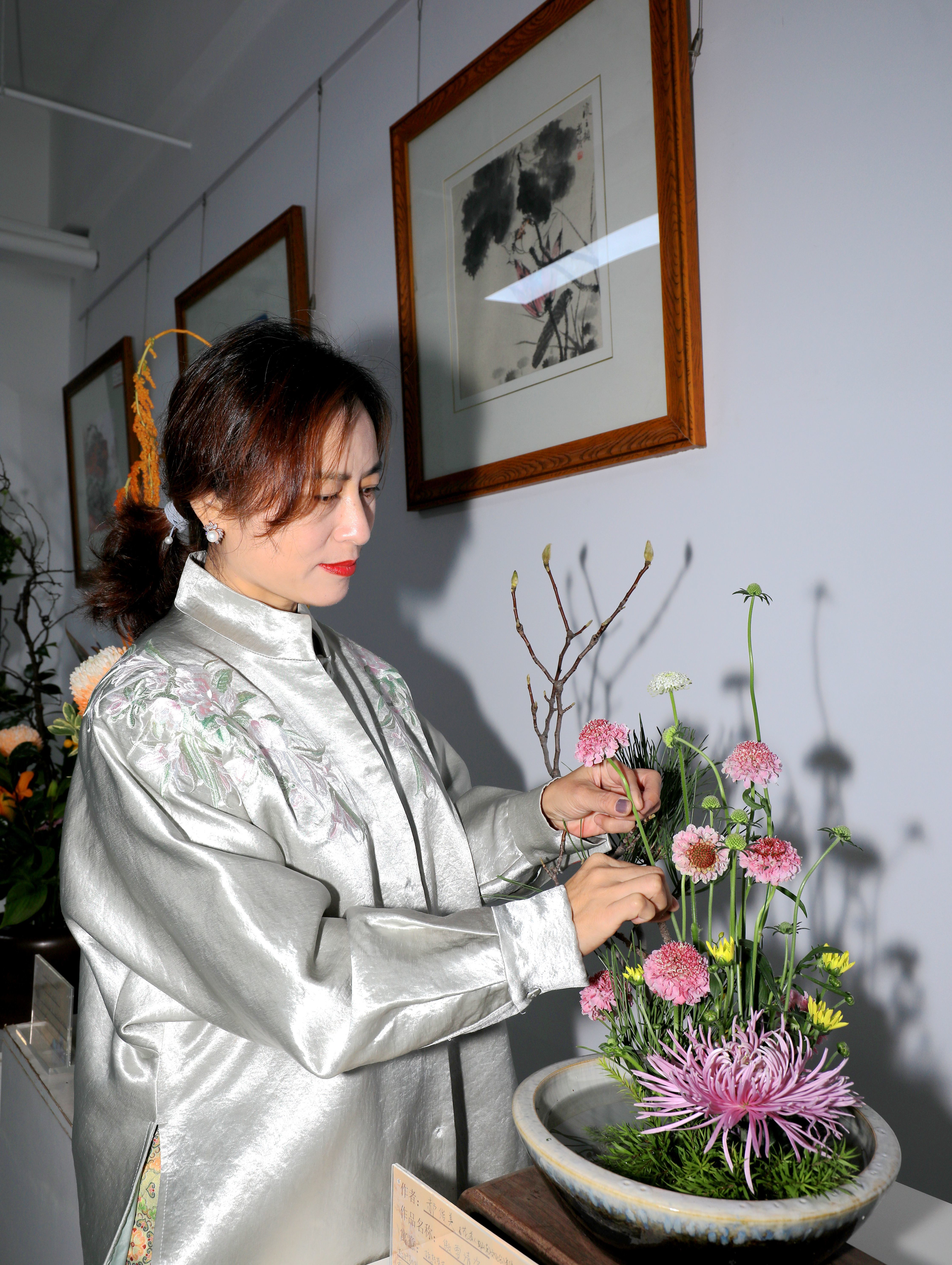 天地大美 生生不息——中国传统插花艺术作品展开幕