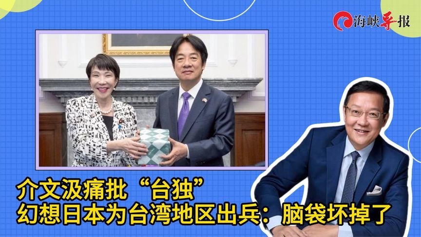 介文汲痛批“台独”幻想日本为台湾地区出兵：脑袋坏掉了