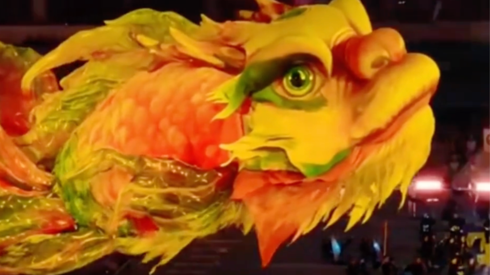 “居然不是特效，太震撼！”第十五届全运会开幕式上“鳌鱼”空降，惊艳全场