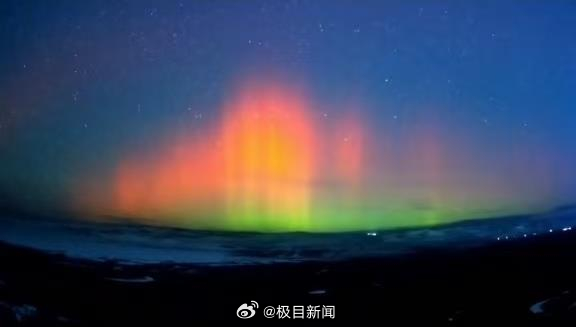 黑龙江、内蒙古、新疆多地出现红绿复合极光