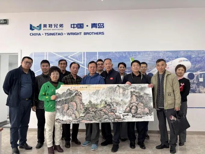 【翰墨写天地,丹青绘梦想】——青岛市书画艺术促进会空军节笔会纪实