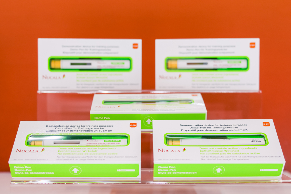 GSK进博会展出的美泊利珠单抗