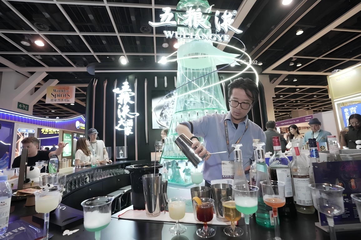 图：环球烈酒专区展位