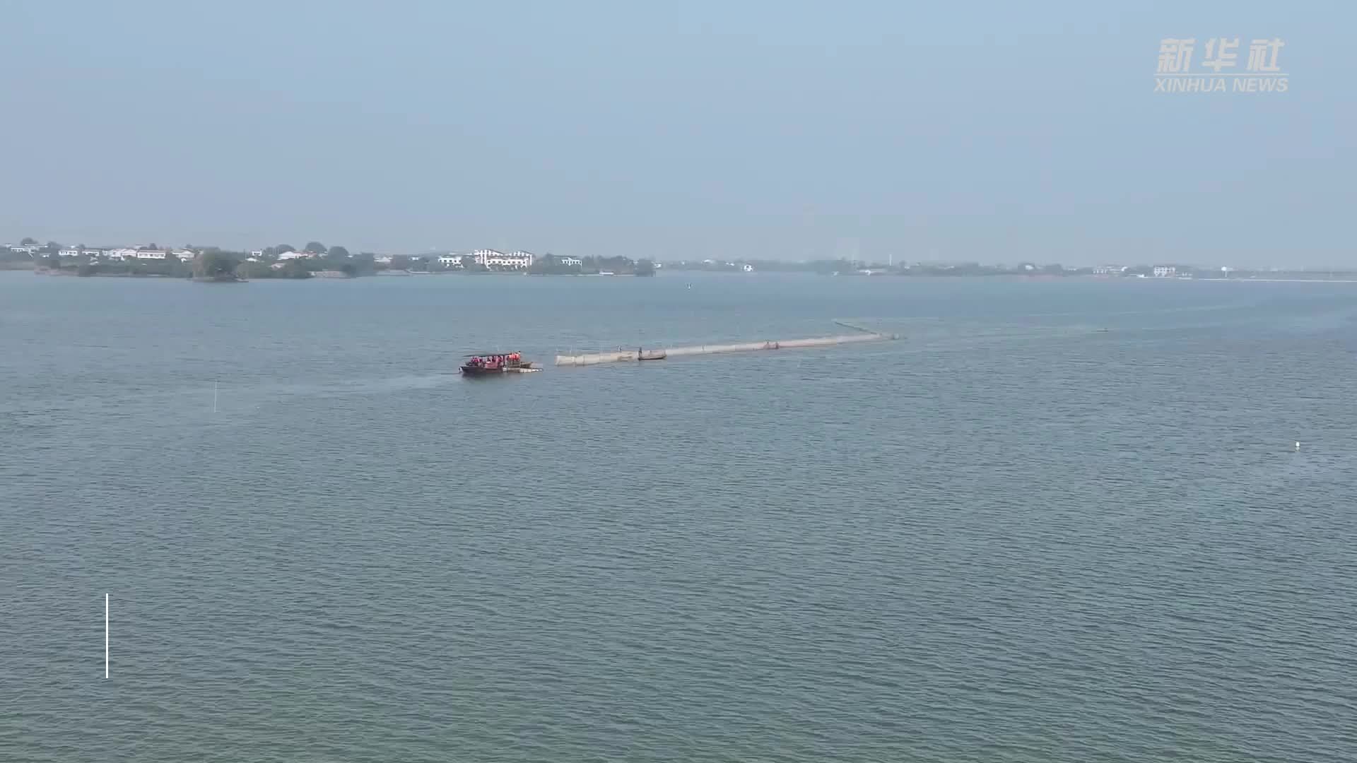 湖南沅江：浩江湖上捕捞忙