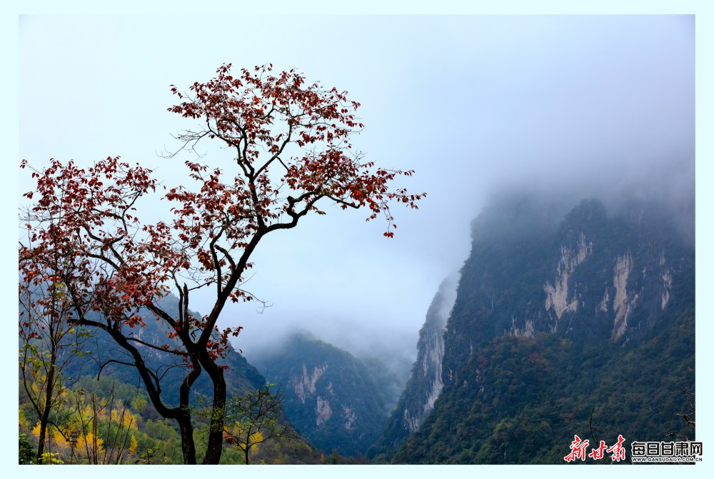 徽县嘉陵江大峡谷秋色 四川省阆中市摄影家协会主席 傅开彬 摄