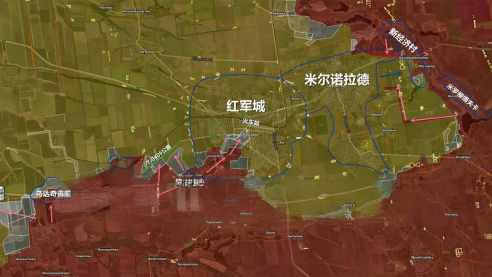 目前诸多信源表明，俄军即将在红军城区域获得重大战果。
