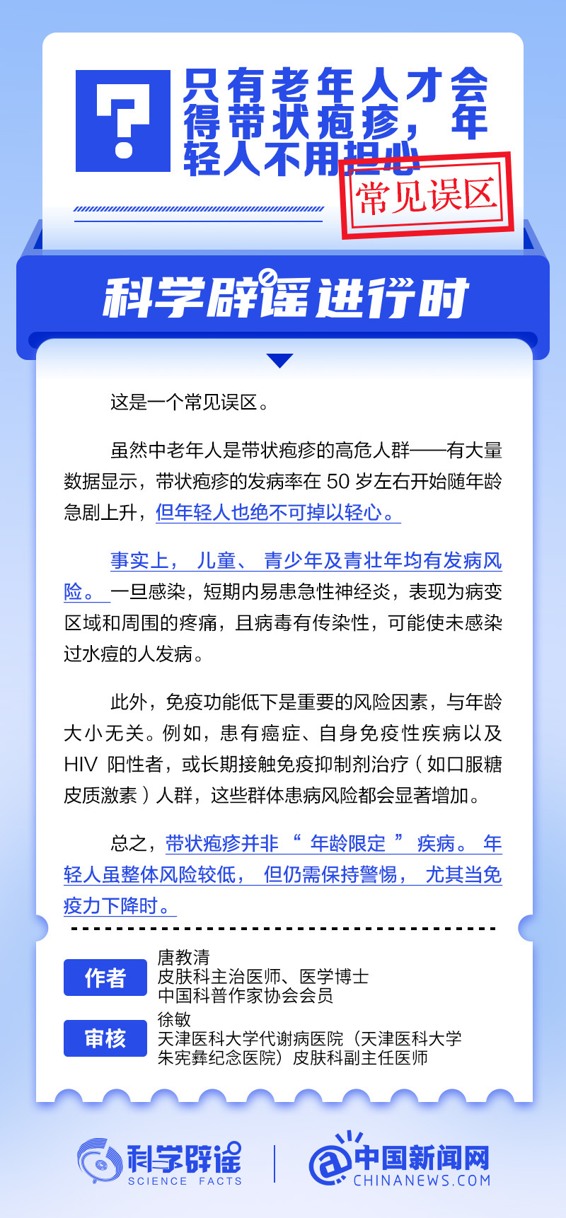 只有老年人才会得带状疱疹吗