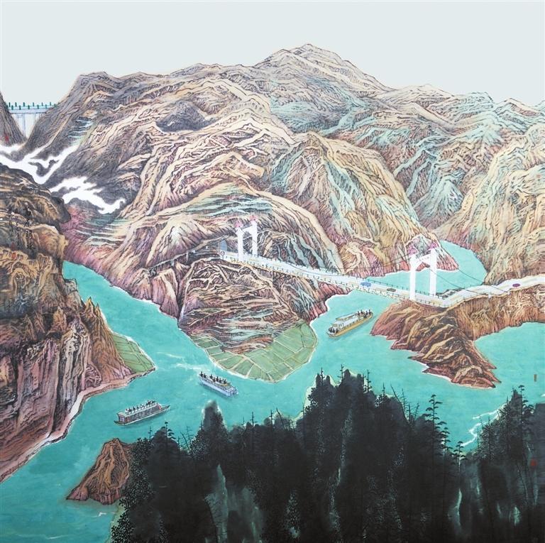 高原明珠 (中国画) 马凯