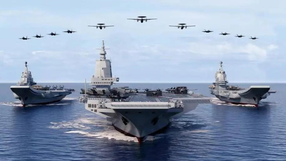 台名嘴谈福建舰入列：航母战斗群编组光导弹就上千枚