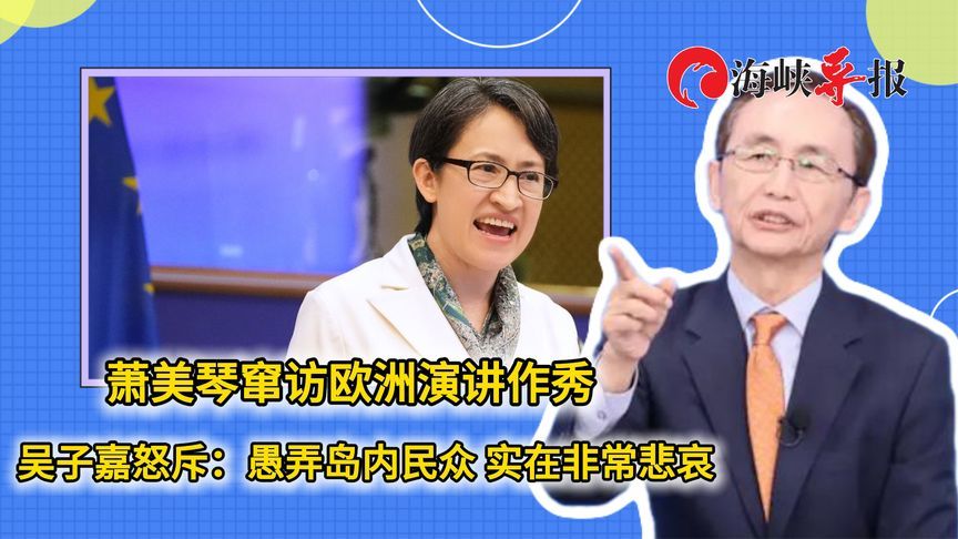 萧美琴窜访欧洲演讲作秀，吴子嘉怒斥：愚弄岛内民众，实在悲哀