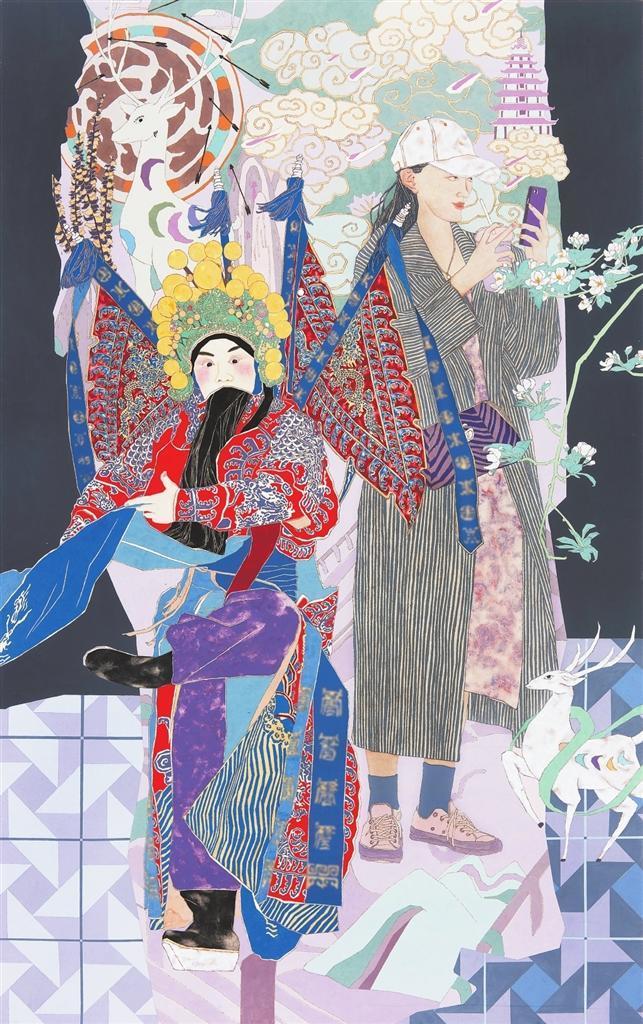 黄河流韵 (中国画) 刘文静