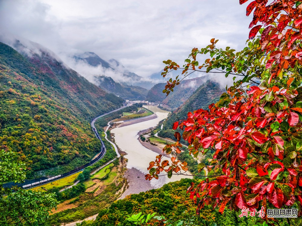 徽县嘉陵红叶 重庆老摄影家协会主席 廖国伟 摄