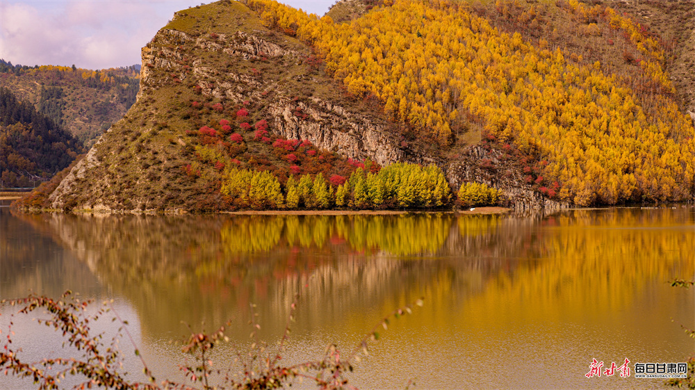 五彩山林似油画 洮河冬韵绘诗篇