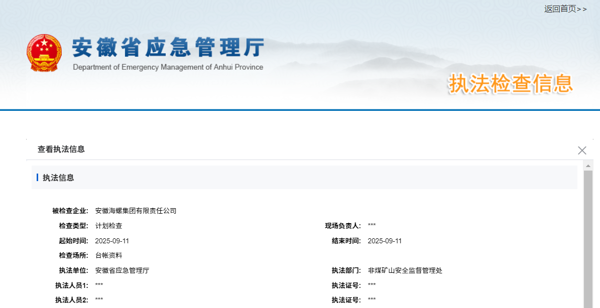 存在多项安全隐患,安徽2家省属国企被责令限期整改