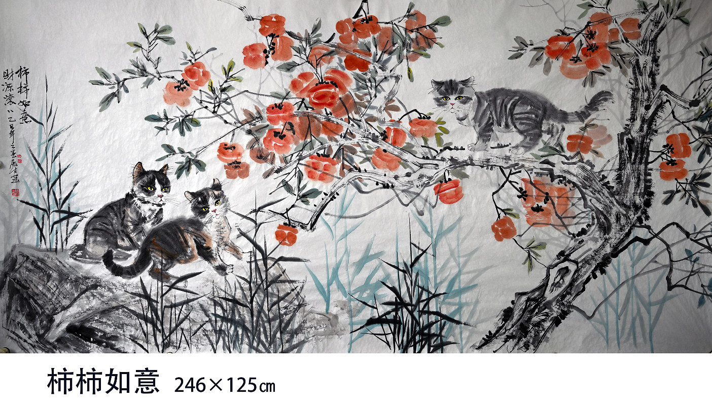 美好治愈！佛山首次举办猫画主题展