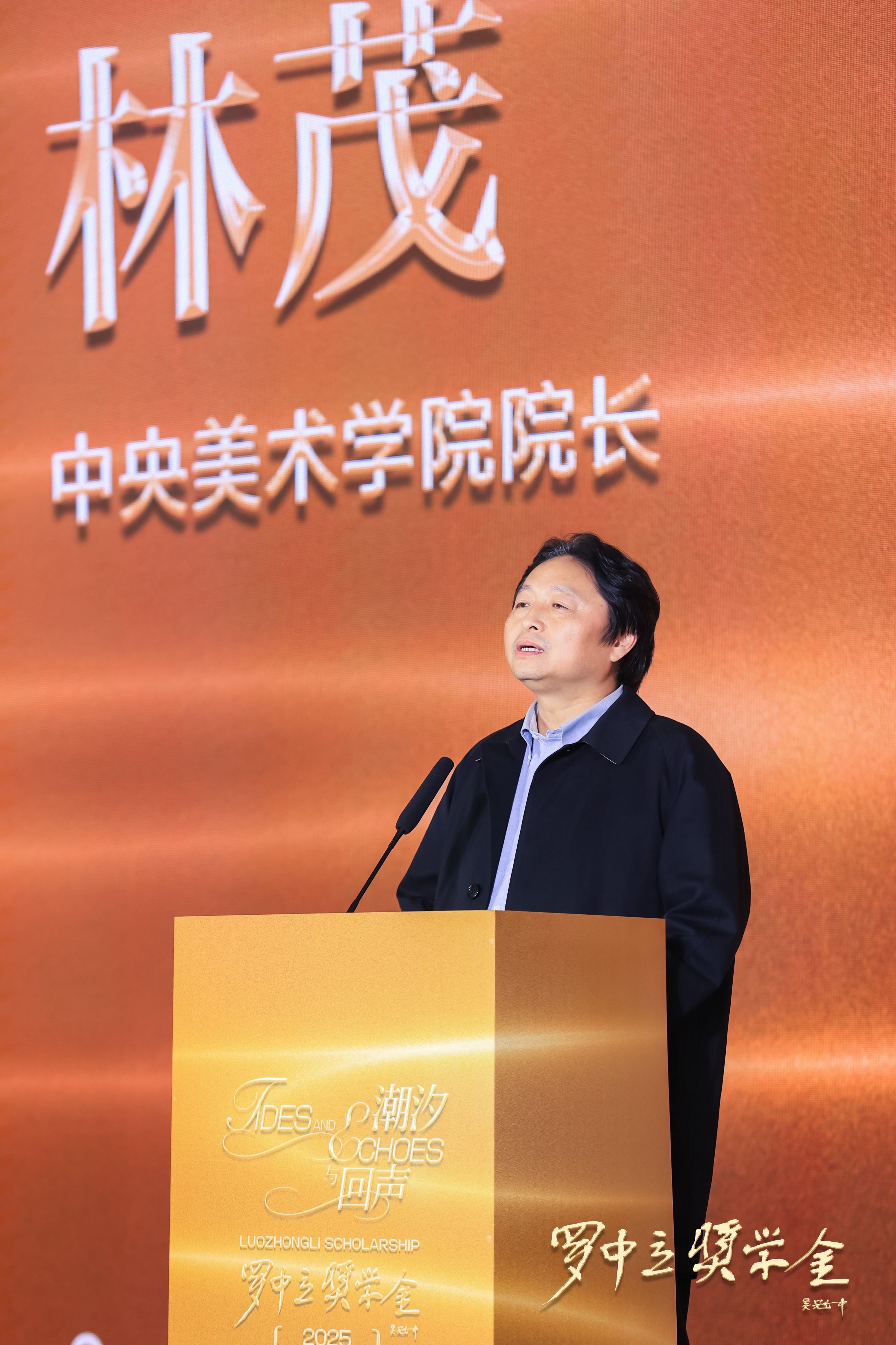 （中央美术学院院长林茂致辞）