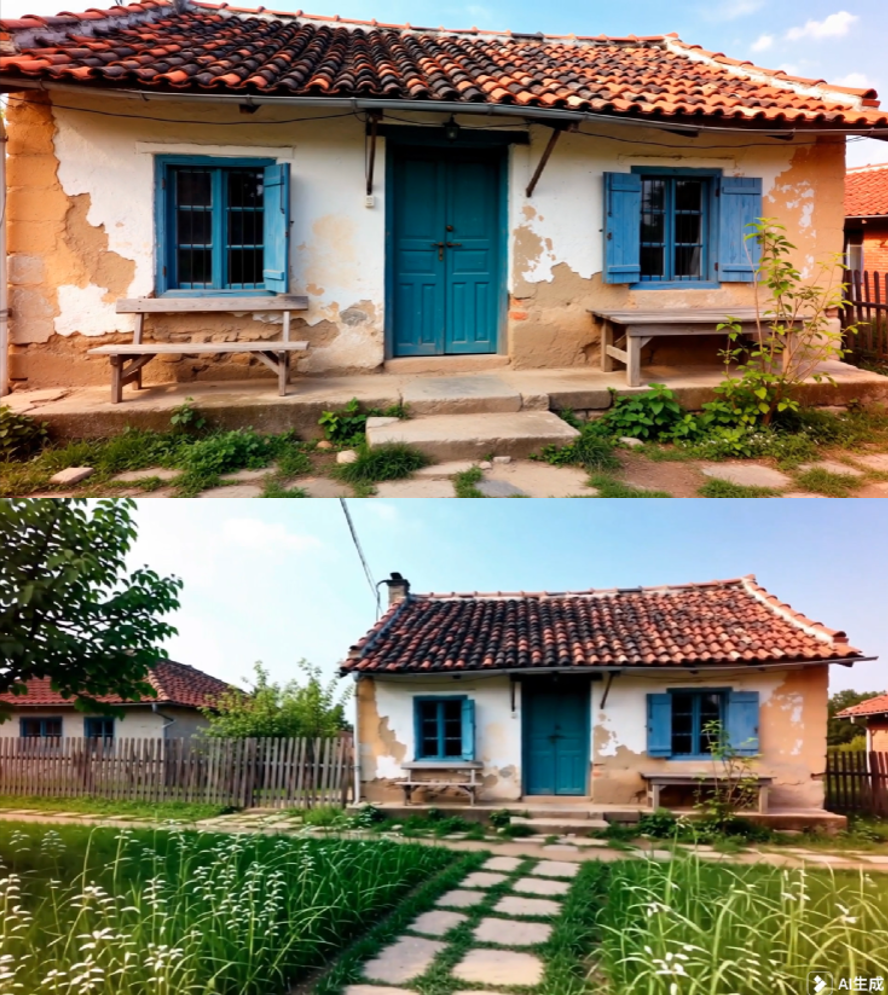 原视频素材与万兴喵影2026 AI续写功能生成的结果