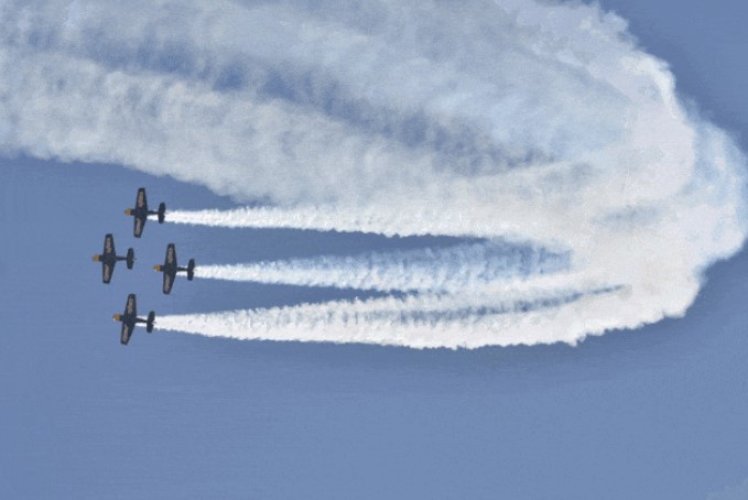 ▲南非“AERO”特技飞行表演队资料图