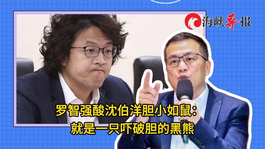 罗智强酸沈伯洋胆小如鼠：就是一只吓破胆的“黑熊”