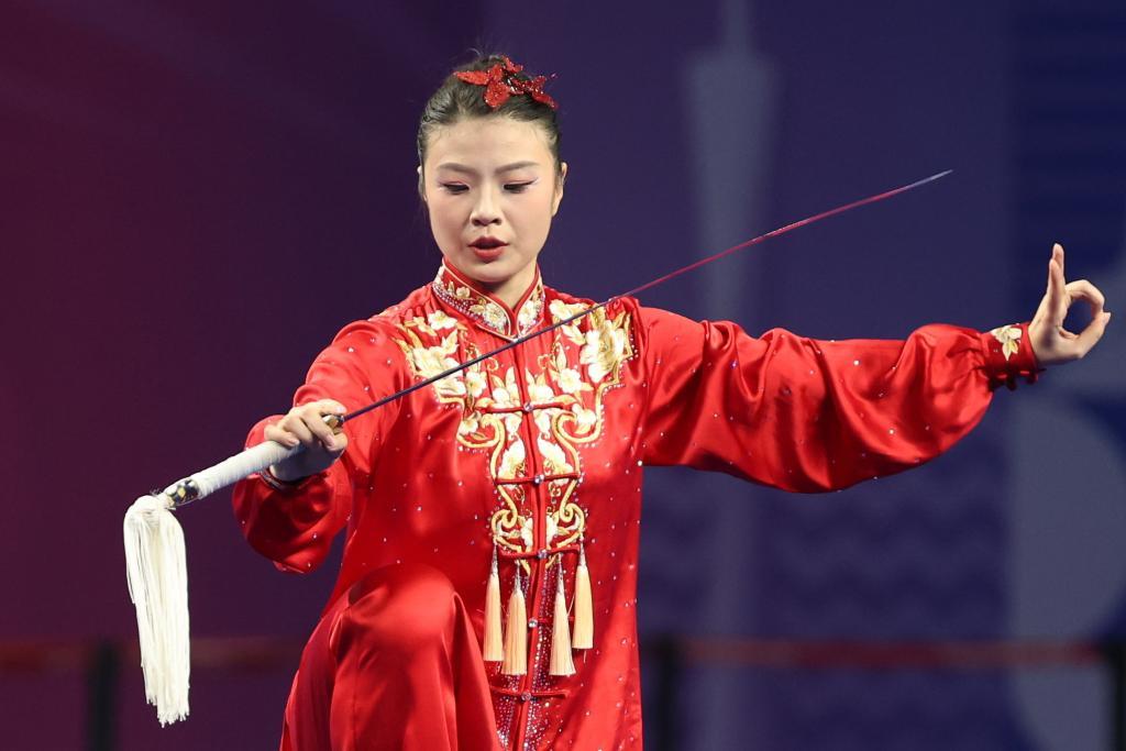 吴旭在比赛中　图片来源：受访运动员提供