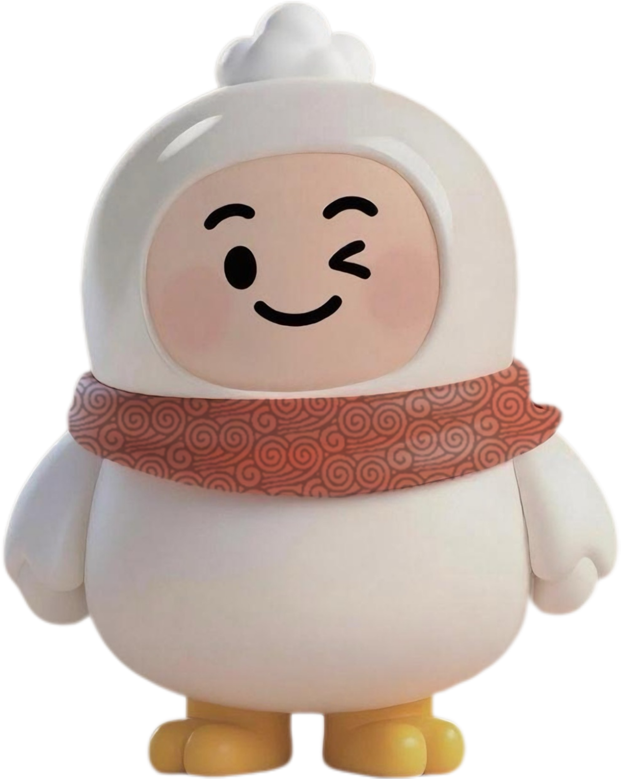 图为：登云镇IP形象“墩墩”。