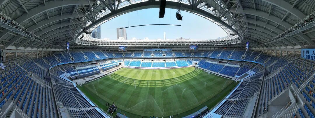 改造升级后的深圳市体育中心体育场。深圳特区报&读特记者 杨浩翰 摄