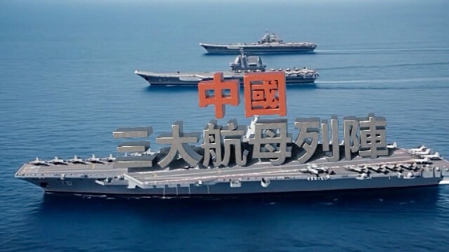 中国三大航母列阵