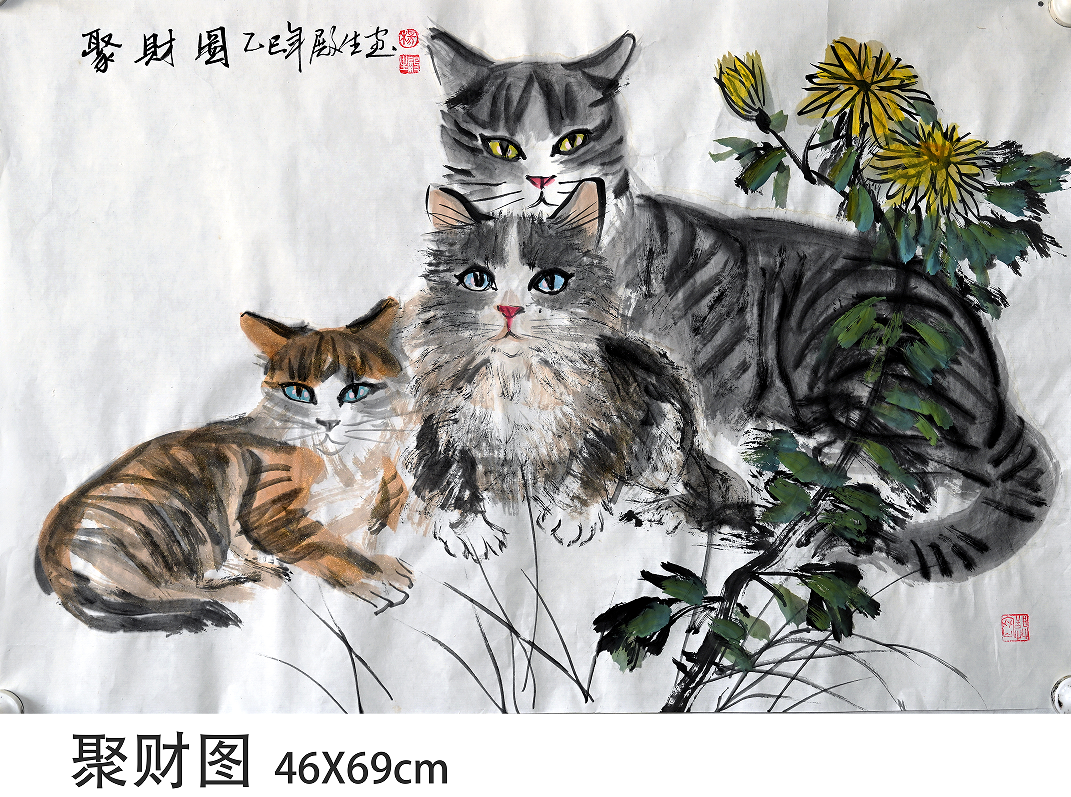 美好治愈！佛山首次举办猫画主题展