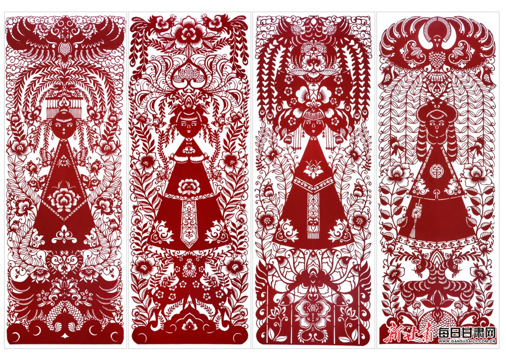 剪纸《哈尼卡的梦》