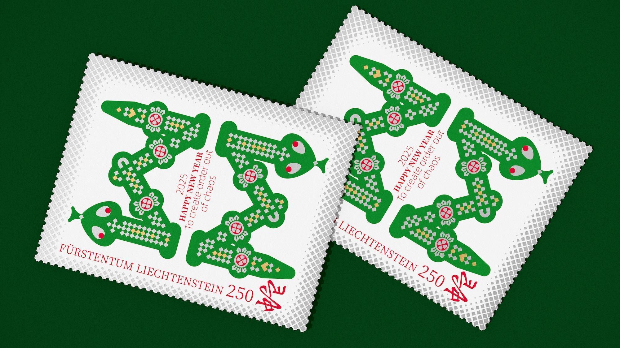 列支敦士登邮政蛇年票