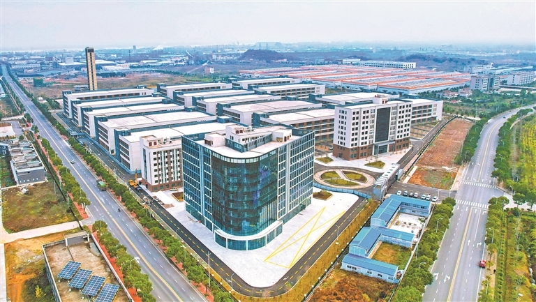 小型服装企业入驻的柴桑区沙城工业园。 通讯员 周今朝摄