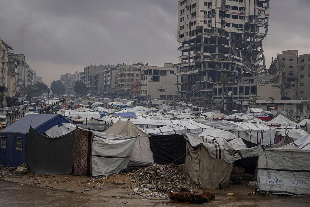 △加沙地帶流離失所者帳篷