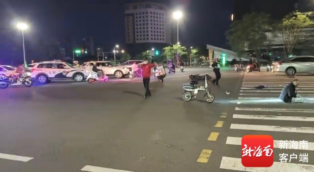 事故现场。视频截图