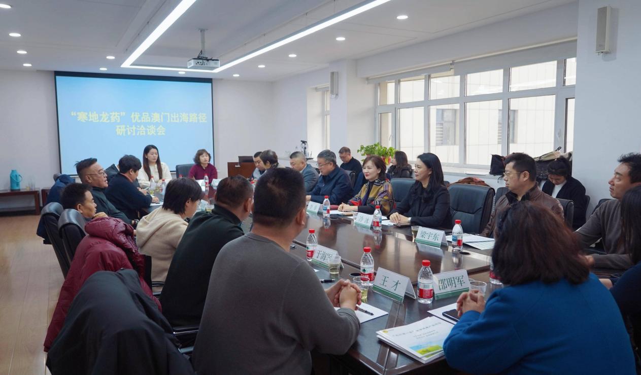 “寒地龙药”优品澳门出海路径研讨洽谈会现场