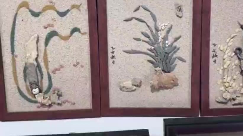 甘肃手艺人用戈壁碎石做敦煌飞天　让石头“开花讲话”