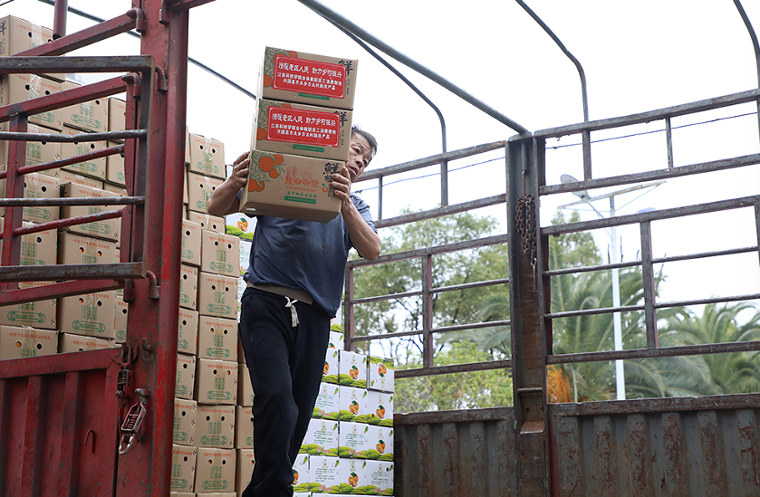 江西科技学院“金秋行动”用赣南脐橙搭起助农桥