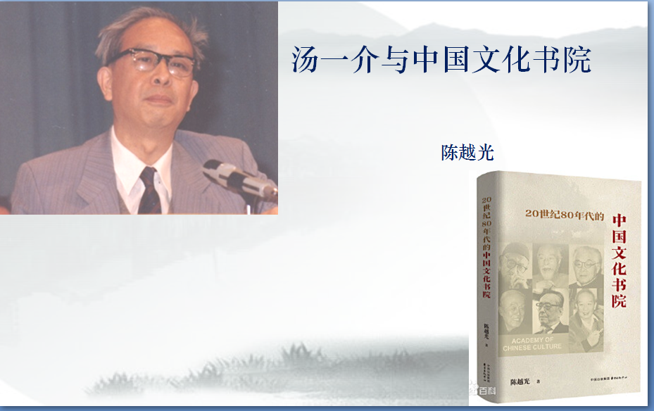 陈越光|汤一介与中国文化书院