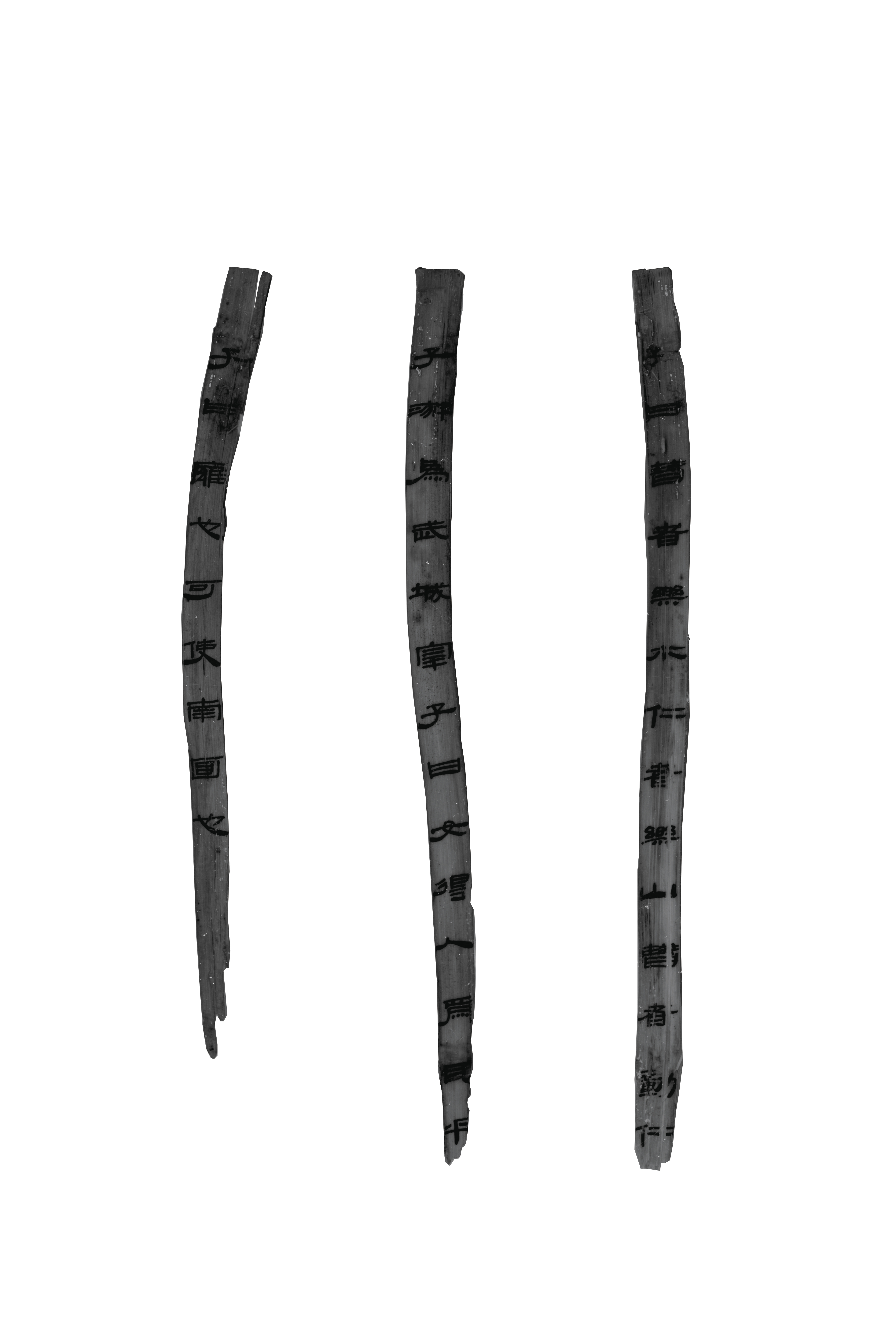 ▲海昏侯墓随葬《论语》竹简。江西省文物考古研究院供图