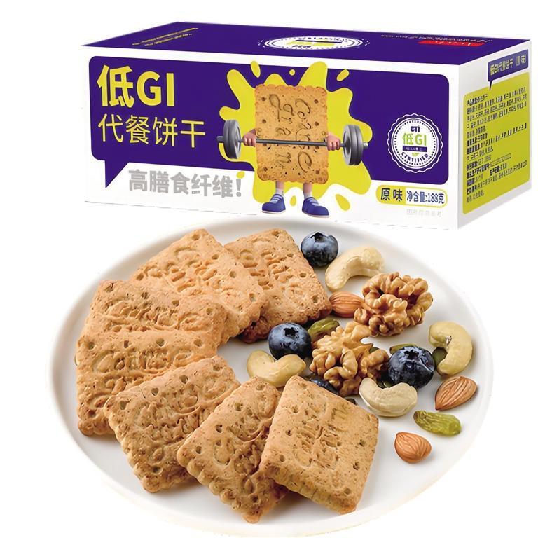 标注低GI字样的饼干