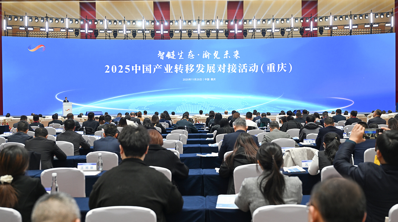 ▲2025中国产业转移发展对接活动(重庆)举行。记者 刘力 摄/视觉重庆