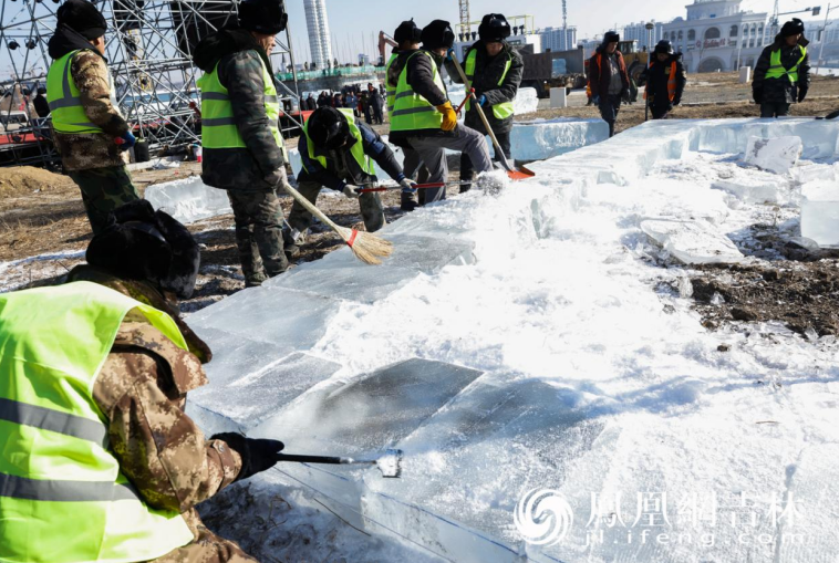 长春冰雪新天地正式取冰开建