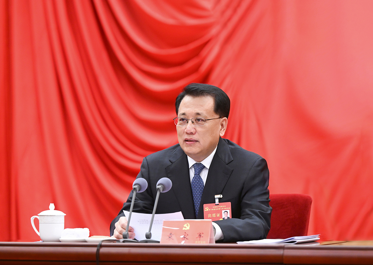 ▲市委书记袁家军讲话。记者 苏思 摄/视觉重庆