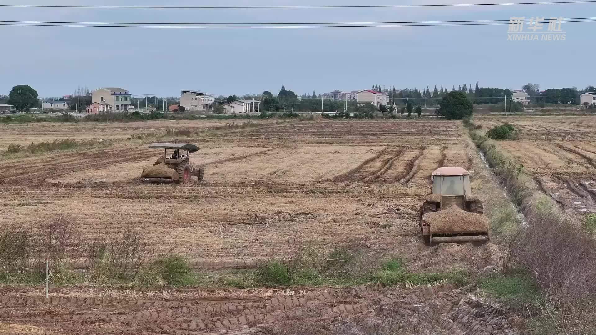 湖南湘阴：推进秸秆回收利用